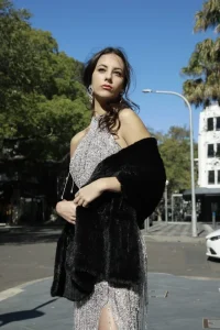 full mink shawl